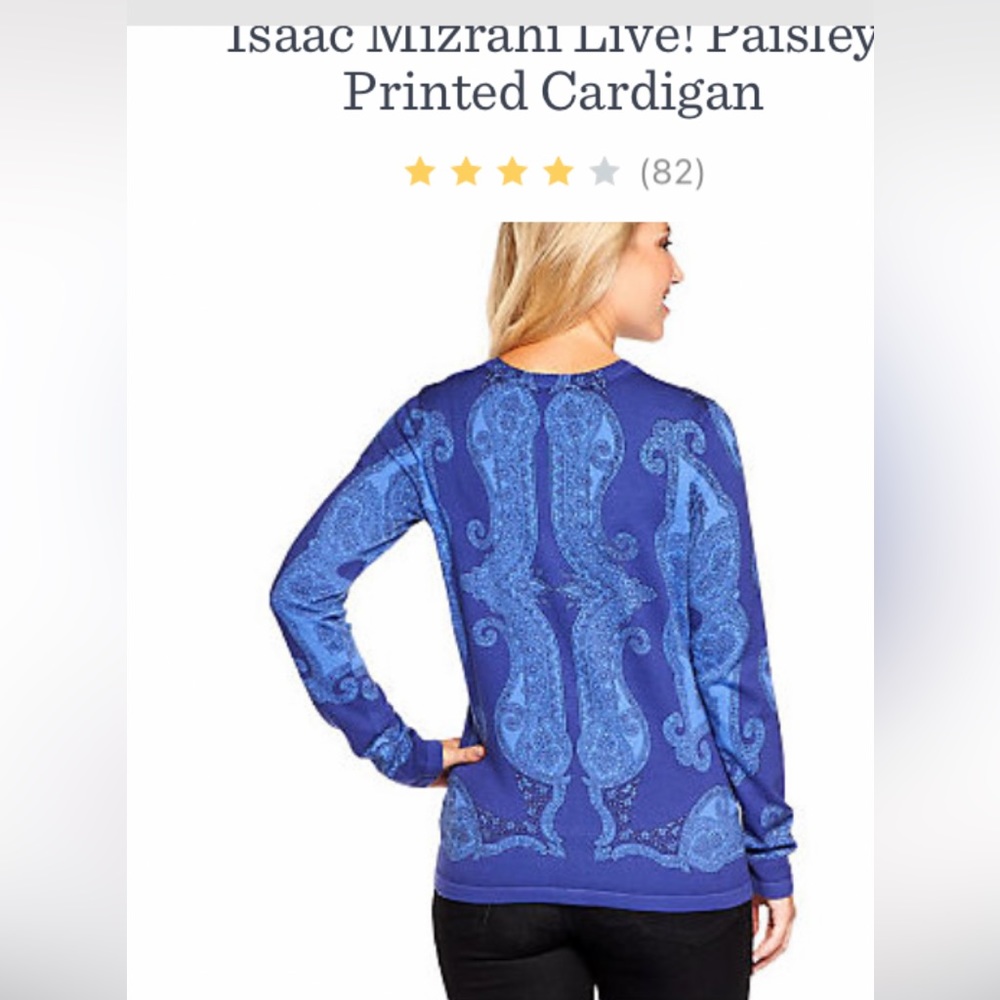 Isaac Mizrahi Live cardigan button front